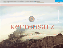 Tablet Screenshot of keltensalz.at